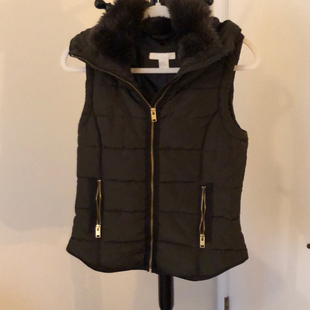 Black down vest